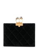Alexander Mcqueen Quilted Two-ring Pouch - Black