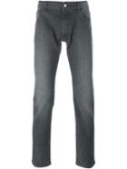 Z Zegna Slim-fit Jeans, Men's, Size: 32, Grey, Cotton/spandex/elastane