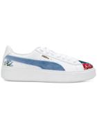 Puma Platform Hyper Embroidered Sneakers - White