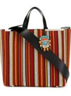No21 Woven Striped Tote