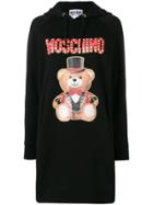 Moschino Teddy Circus Hoodie Dress - Black