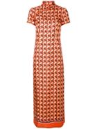 F.r.s For Restless Sleepers Geometric Print Dress - Yellow & Orange
