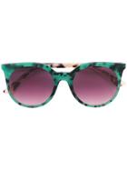 Mcq By Alexander Mcqueen Eyewear Round-frame Sunglasses - Green