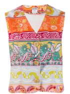 Moschino Pre-owned 1990's Floral Print Vest - Orange