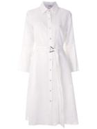 Alcaçuz Belted Maria Shirt Dress - White