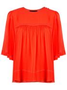 Talie Nk Silk Blouse, Women's, Size: 36, Yellow/orange, Silk