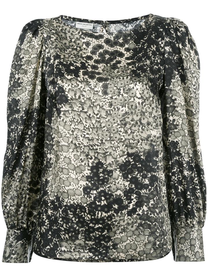 Dries Van Noten Floral Print Blouse, Women's, Size: 40, Viscose