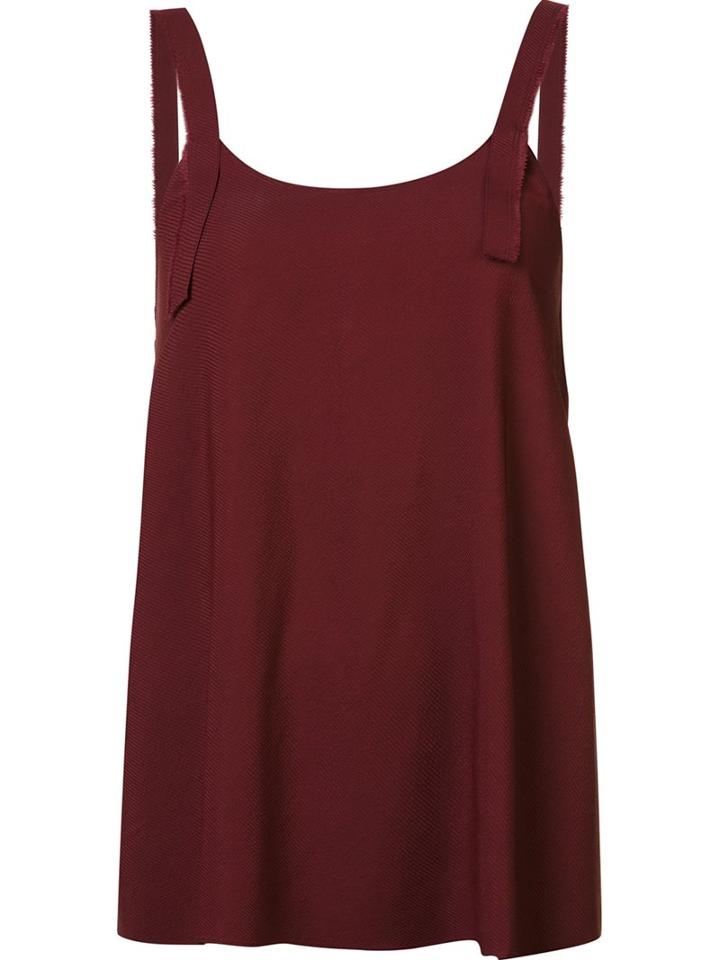 Helmut Lang Cami Top, Women's, Size: Large, Red, Silk/viscose