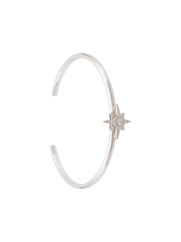 Marchesa 18kt White Gold Star Diamond Cuff - Silver