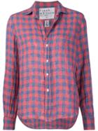 Frank & Eileen 'eileen' Plaid Shirt, Women's, Size: Large, Blue, Linen/flax