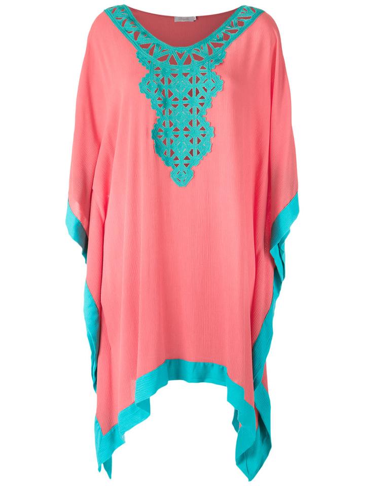 Brigitte Lace Detail Beach Dress, Women's, Size: P, Pink/purple, Viscose