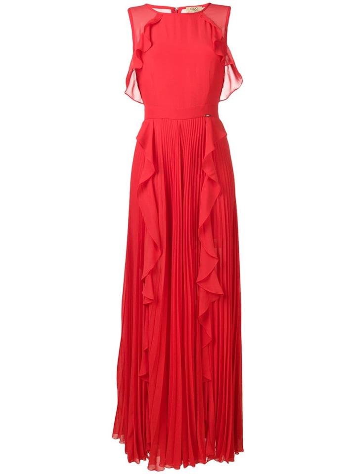 Liu Jo Ruffled Gown - Red