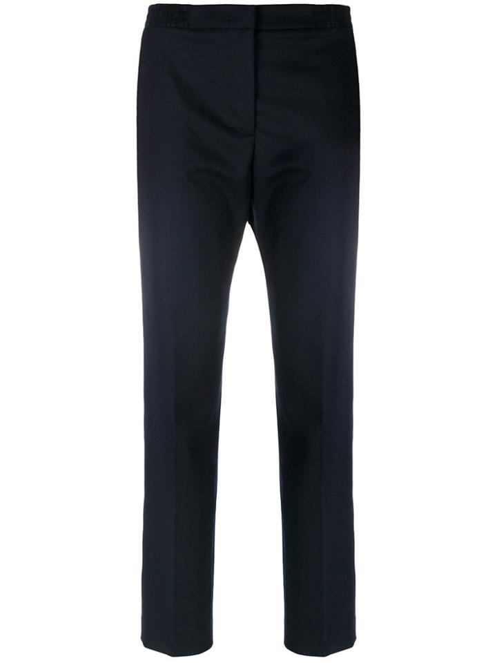 Msgm Cropped Trousers - Blue