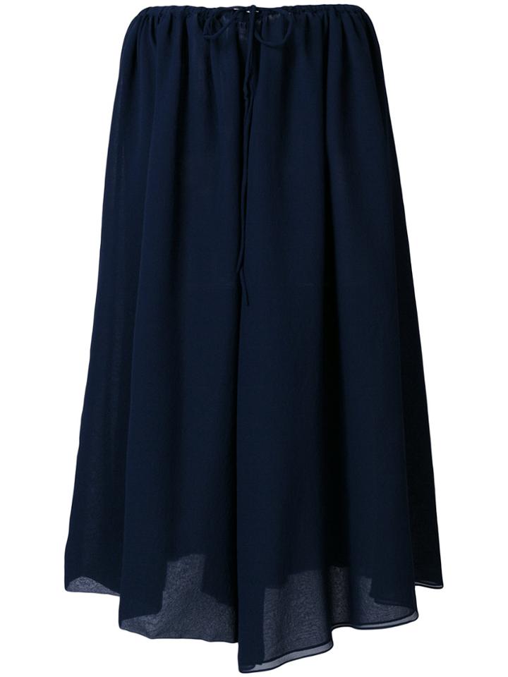 Jil Sander Tie Waist Skirt - Blue
