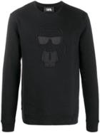 Karl Lagerfeld Tonal Ikonik Karl Sweatshirt - Black
