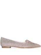 Sophia Webster Champagne Sparkly Embroidered Butterfly Pumps -