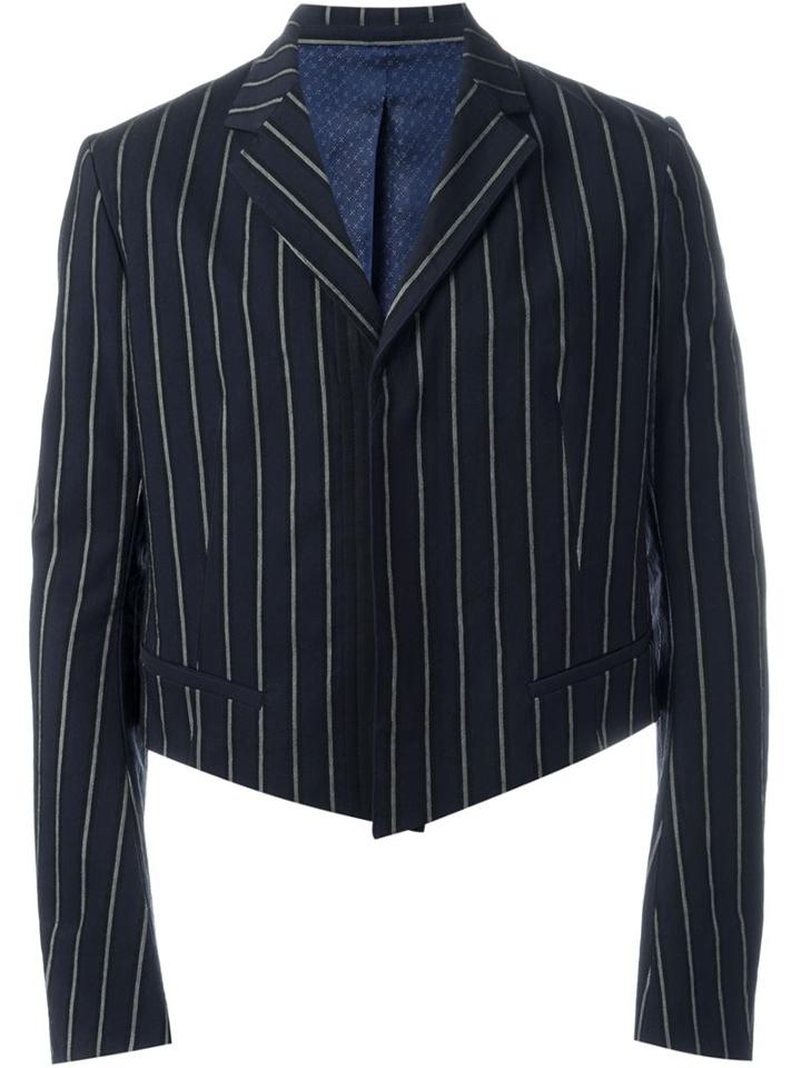 Haider Ackermann Cropped Striped Blazer
