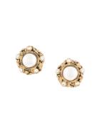 Chanel Pre-owned Round Faux Pearl Earrings - Gold