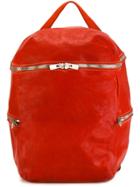 Guidi Top Handle Backpack - Red