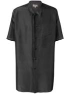 Yohji Yamamoto Oversized Short-sleeve Shirt - Grey