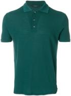 Zanone Pique Polo Shirt - Green