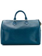 Louis Vuitton Vintage Speedy 35 Hand Bag - Blue
