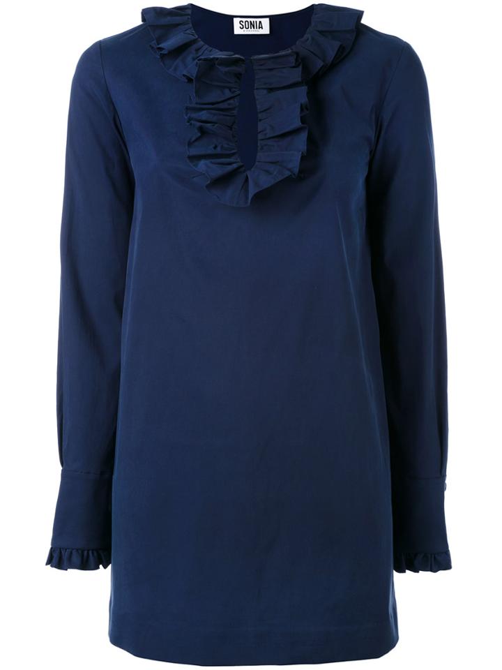 Sonia By Sonia Rykiel Frill Trim Blouse - Blue