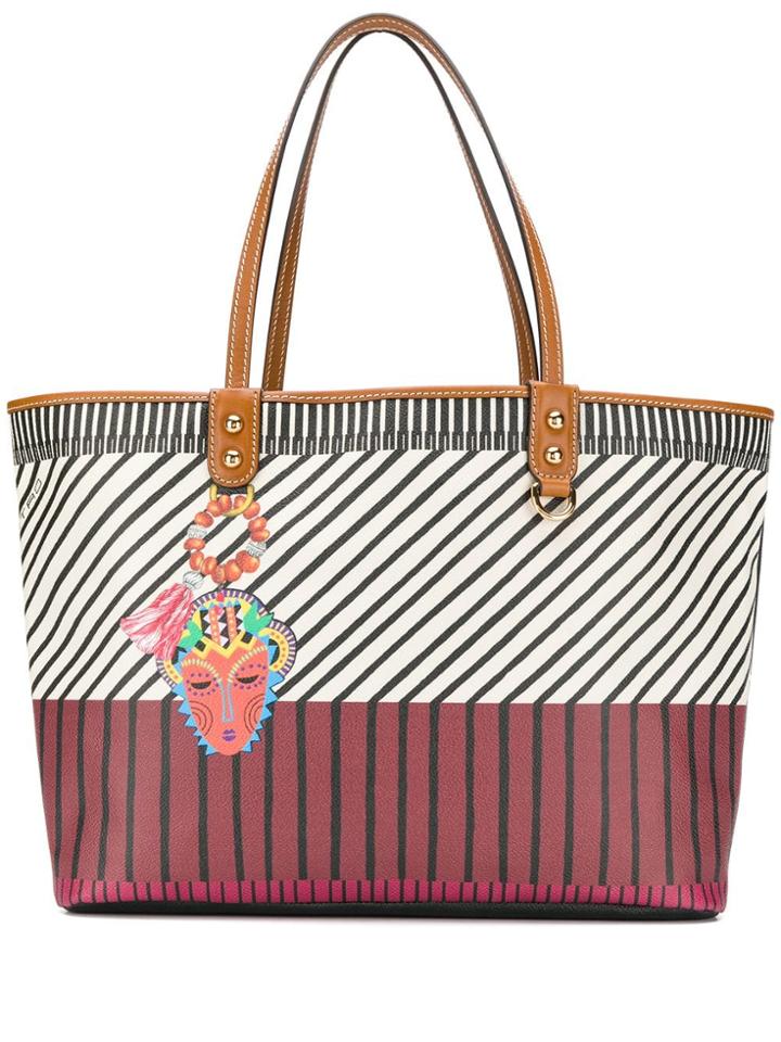 Etro Contrast Stripe Tote Bag - Black
