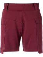 Olympiah - Pockets Shorts - Women - Polyester/spandex/elastane - 42, Red, Polyester/spandex/elastane
