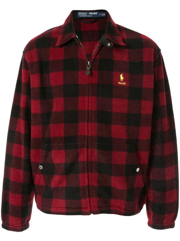 Palace Polar Fleece Harrington Jacket - Red