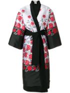 Stefano Mortari Floral Embroidered Coat - Grey