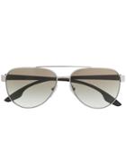Prada Eyewear Aviator Sunglasses - Brown