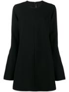 Ellery Bell Sleeve Mini Dress - Black