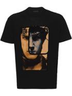 Prada Printed 'face' T-shirt - Black