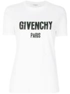 Givenchy - Distressed Logo Print T-shirt - Women - Cotton - L, White, Cotton