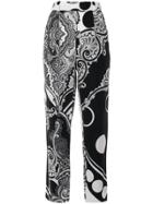 Versace Vintage Multi-print Trousers - Black