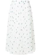 P.a.r.o.s.h. Palm Tree Tulle Skirt - White