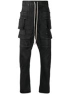 Rick Owens Drkshdw Stitched Panel Trousers - Black