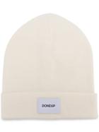 Dondup Logo Patch Beanie - White