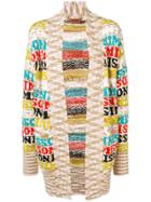 Missoni Open Front Knit Cardigan - Nude & Neutrals