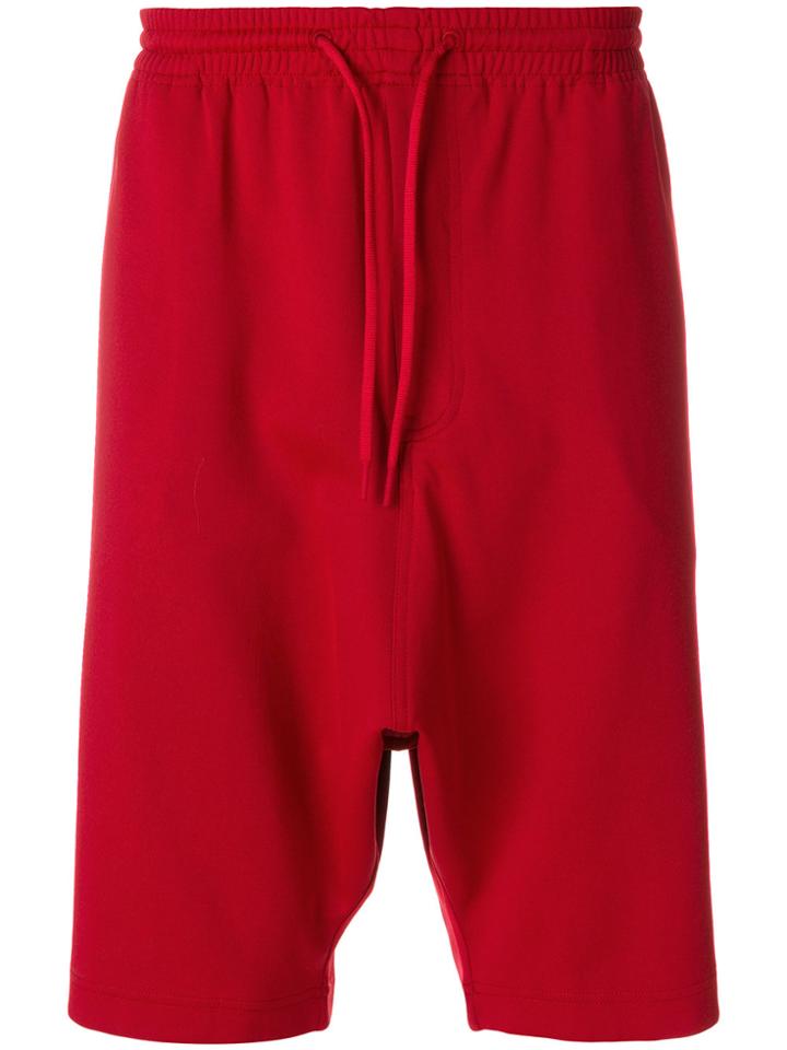 Y-3 Drop-crotch Shorts - Red