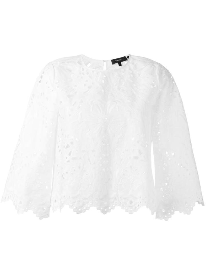 Theory Embroidered Blouse