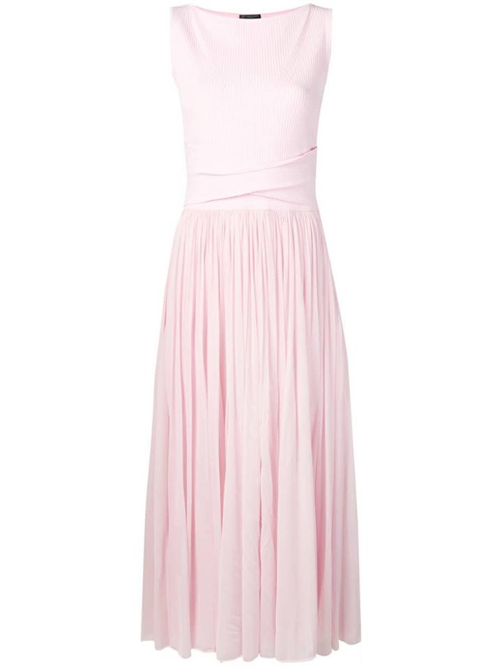 Alexander Mcqueen Trompe L'oeil Midi Dress - Pink