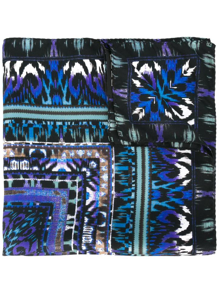 Etro - Printed Scarf - Men - Silk - One Size, Blue, Silk