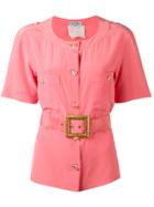 Chanel Vintage Belted Shirt - Pink & Purple