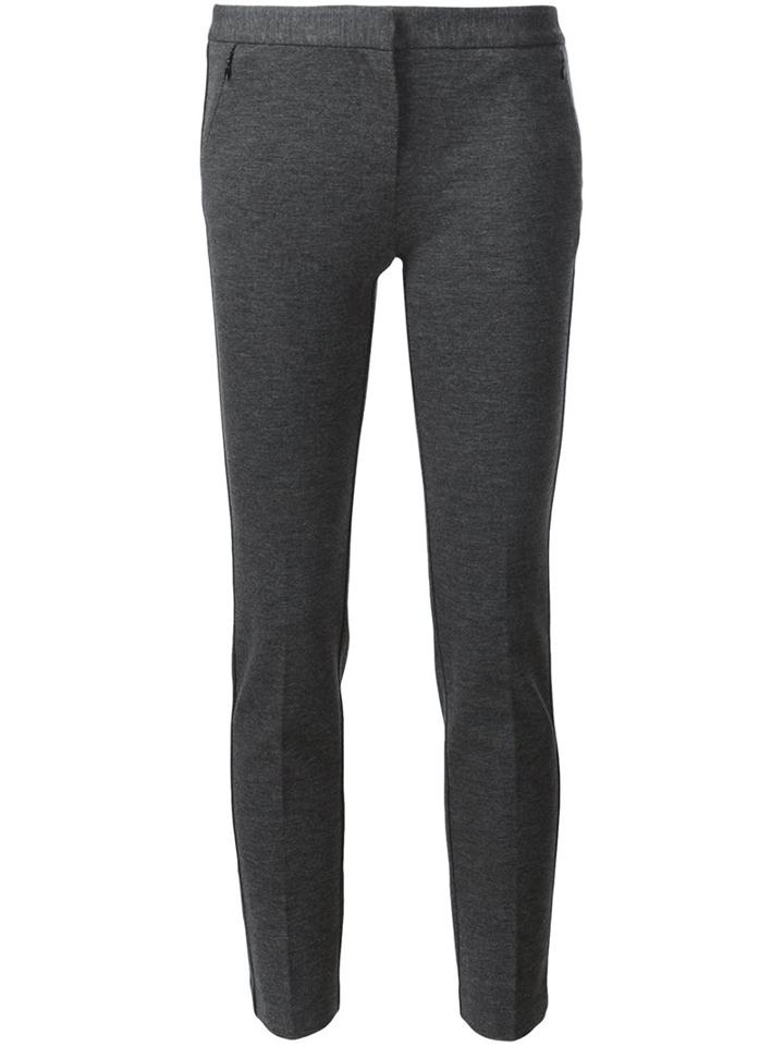 Kobi Halperin Cropped Trousers, Women's, Size: 4, Grey, Rayon/nylon/spandex/elastane