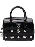 Furla Pvc Embellished Handbag - Black