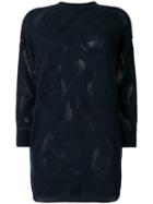 Versace Pre-owned Diamond Net Sheer Jumper - Blue