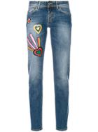 Iceberg Patch Denim Jeans - Blue