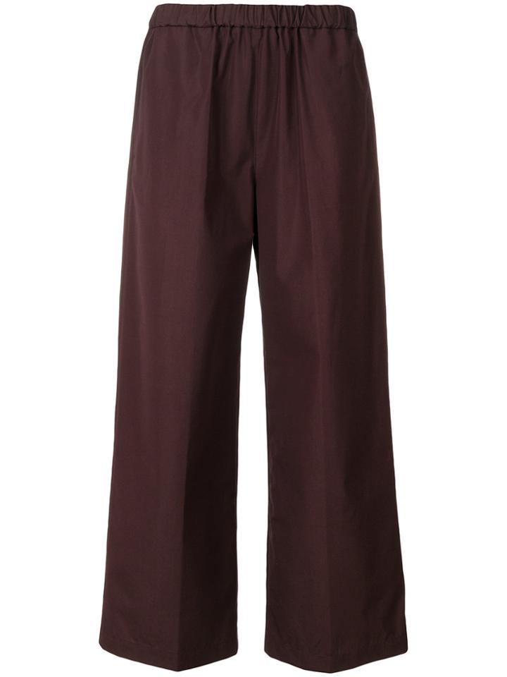 Aspesi Wide Leg Trousers - Red